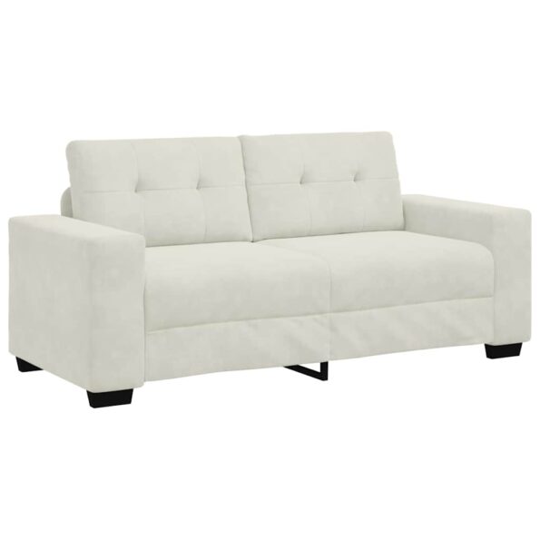 vidaXL Dvojpohovka krémová 180x77x82 cm zamatová – Obrázok 2