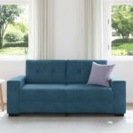 vidaXL Dvojpohovka modrá 180x77x82 cm zamatová – Obrázok 3