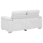 vidaXL Dvojmiestna pohovka biela 160x81x84 cm umelá koža – Obrázok 6