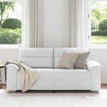 vidaXL Dvojmiestna pohovka biela 180x81x84 cm umelá koža – Obrázok 3