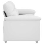 vidaXL Dvojmiestna pohovka biela 180x81x84 cm umelá koža – Obrázok 5