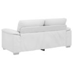 vidaXL Dvojmiestna pohovka biela 180x81x84 cm umelá koža – Obrázok 6