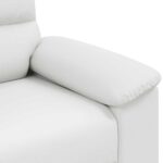 vidaXL Dvojmiestna pohovka biela 180x81x84 cm umelá koža – Obrázok 7
