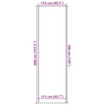 vidaXL Rohožka sivá 115x400 cm – Obrázok 7