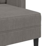 vidaXL 2-miestna pohovka s ležadlom v tvare L, svetlosivá, 125 cm, ľanová – Obrázok 7