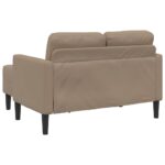 vidaXL 2-miestna pohovka s ležadlom v tvare L, cappuccino 125 cm, umelá koža – Obrázok 6