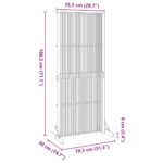 vidaXL Zástenná zástena na súkromie do interiéru/exteriéru 180,5 cm masívne akáciové drevo – Obrázok 8