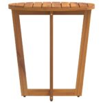 vidaXL Okrúhly záhradný bočný stolík Ø70x75 cm masívne akáciové drevo – Obrázok 6