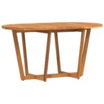 vidaXL Záhradný jedálenský stôl oválny 150x90x75 cm masívne drevo akácia – Obrázok 2