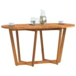 vidaXL Záhradný jedálenský stôl oválny 150x90x75 cm masívne drevo akácia – Obrázok 4