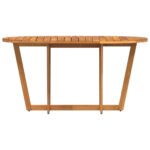 vidaXL Záhradný jedálenský stôl oválny 150x90x75 cm masívne drevo akácia – Obrázok 5