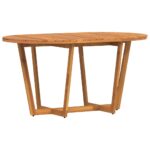 vidaXL Záhradný jedálenský stôl oválny 150x90x75 cm masívne drevo akácia – Obrázok 7