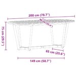 vidaXL Záhradný jedálenský stôl oválny 200x90x75 cm masívne drevo akácia – Obrázok 12