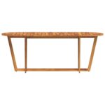vidaXL Záhradný jedálenský stôl oválny 200x90x75 cm masívne drevo akácia – Obrázok 5