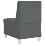 vidaXL Modulárna pohovka bez opierok na ruky, tmavosivá, 55 cm, látková – Obrázok 5
