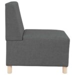 vidaXL Modulárna pohovka bez opierok na ruky, tmavosivá, 55 cm, látková – Obrázok 6
