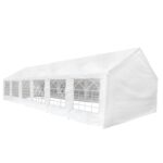 vidaXL Tkanina stanu bez rámu Biely 12 x 6 m PE – Obrázok 7