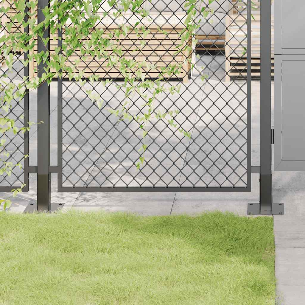 42000018_1.jpg vidaXL Podstavce na stĺpiky štvorcové 4 ks antracitové 46x46 mm s práškovou farbou z ocele – Obrázok 1
