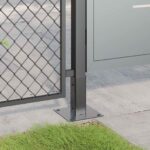 vidaXL Podstavce na stĺpiky štvorcové 4 ks antracitové 46x46 mm s práškovou farbou z ocele – Obrázok 4