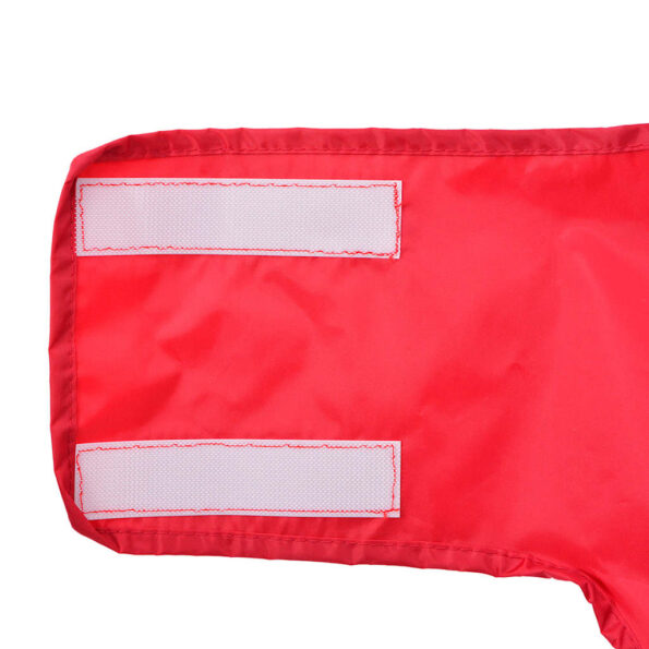 vidaXL Pláštenka pre psa s reflexnými prúžkami, polyesterová, červená, 2XL – Obrázok 10