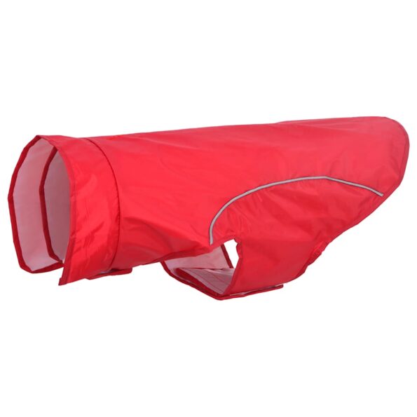 vidaXL Pláštenka pre psa s reflexnými prúžkami, polyesterová, červená, 2XL – Obrázok 2