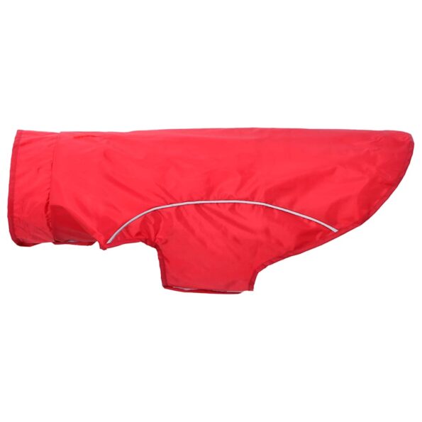 vidaXL Pláštenka pre psa s reflexnými prúžkami, polyesterová, červená, 2XL – Obrázok 6