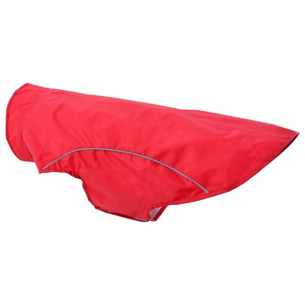 vidaXL Pláštenka pre psa s reflexnými prúžkami, polyesterová, červená, 2XL – Obrázok 8