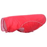 vidaXL Pláštenka pre psa s reflexnými prúžkami, polyesterová, červená, 4XL – Obrázok 2