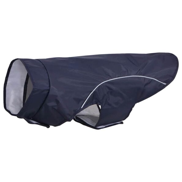 vidaXL Pláštenka pre psa s reflexnými prúžkami, polyesterová, tmavomodrá, 2XL – Obrázok 2