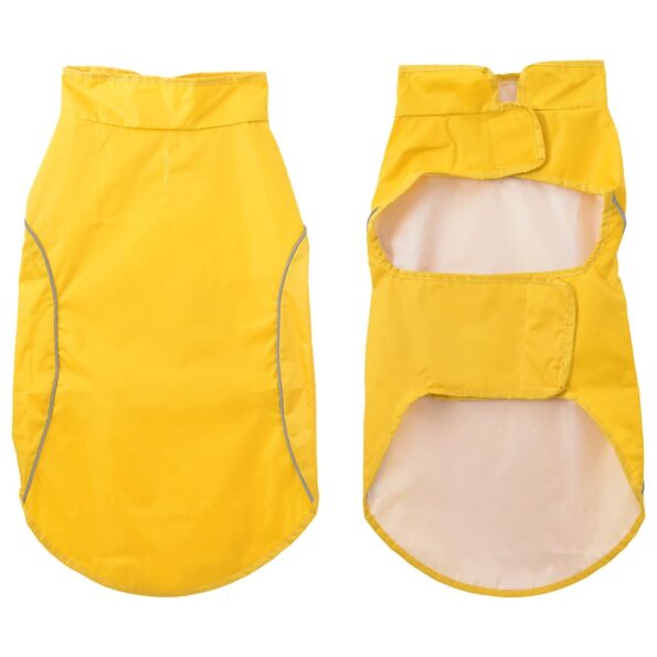 vidaXL Pláštenka pre psa s reflexnými prúžkami, polyesterová, žltá, 2XL – Obrázok 3