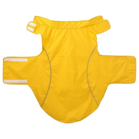 vidaXL Pláštenka pre psa s reflexnými prúžkami, polyesterová, žltá, 4XL – Obrázok 4