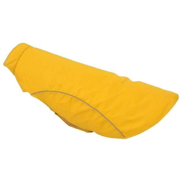 vidaXL Pláštenka pre psa s reflexnými prúžkami, polyesterová, žltá, 4XL – Obrázok 8