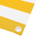 vidaXL Balkónová zástena žlto-biela pruhovaná 75x800 cm – Obrázok 4
