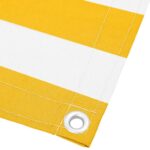 vidaXL Balkónová zástena žlto-biela pruhovaná 75x1000 cm – Obrázok 4