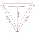 vidaXL Slnečná plachta žltá 2x2x2 m 100 % polyester Oxford – Obrázok 10
