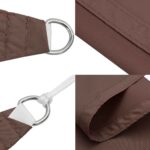 vidaXL Slnečná plachta hnedá 2x2x2 m 100 % polyester oxford – Obrázok 6