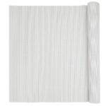 vidaXL Záhradný plot obojstranný biely 1,8x3 m PVC – Obrázok 5