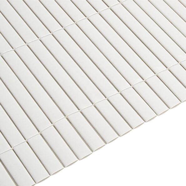 vidaXL Záhradný plot obojstranný biely 1,8x3 m PVC – Obrázok 7