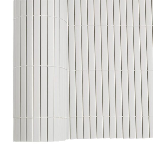 vidaXL Záhradný plot obojstranný biely 1,8x3 m PVC – Obrázok 8