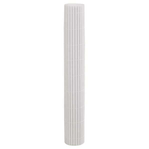 vidaXL Záhradný plot obojstranný biely 1,8x5 m PVC – Obrázok 4