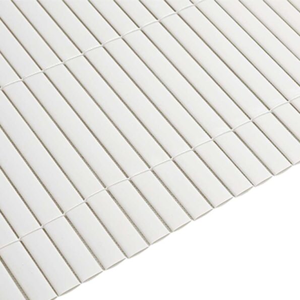 vidaXL Záhradný plot obojstranný biely 1,8x5 m PVC – Obrázok 7