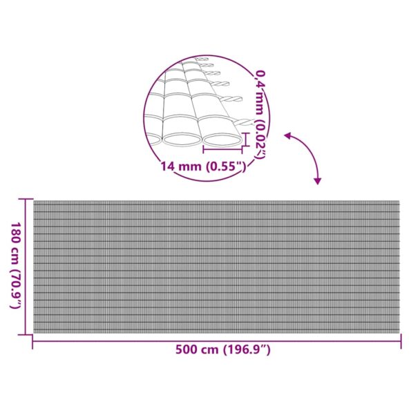 vidaXL Záhradný plot obojstranný biely 1,8x5 m PVC – Obrázok 9