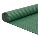 vidaXL Záhradný plot obojstranný zelený 1,8x5 m PVC – Obrázok 2