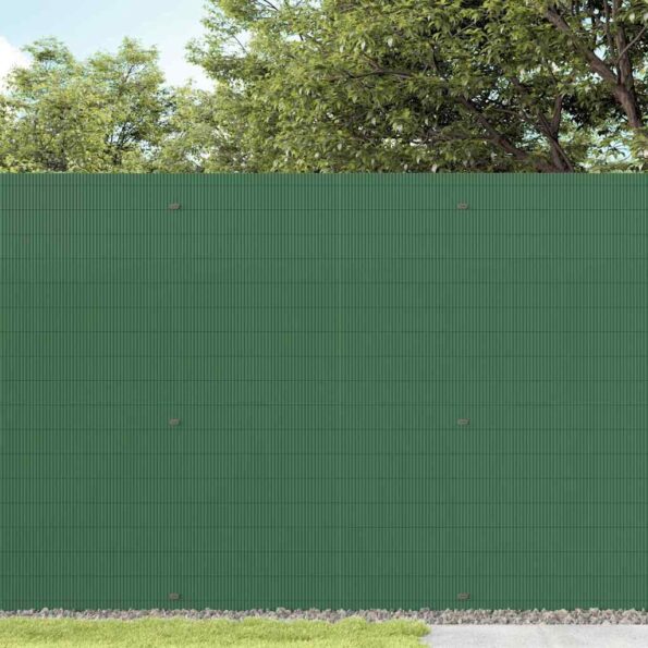 vidaXL Záhradný plot obojstranný zelený 1,8x5 m PVC – Obrázok 3