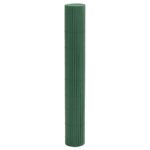 vidaXL Záhradný plot obojstranný zelený 1,8x5 m PVC – Obrázok 4