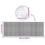 vidaXL Záhradný plot obojstranný zelený 1,8x5 m PVC – Obrázok 9