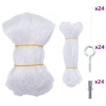 vidaXL Sieť pre mačky, priehľadná, 12 x 3 m, nylonová – Obrázok 2