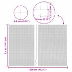 vidaXL Sieť pre mačky, priehľadná, 12 x 3 m, nylonová – Obrázok 7