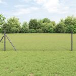 vidaXL Hexagonálny plot Sivá 0,5 x 100 m PVC