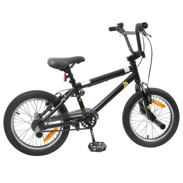 vidaXL BMX Bicykel 20 Palcov pre nad 9 rokov Čierna – Obrázok 3